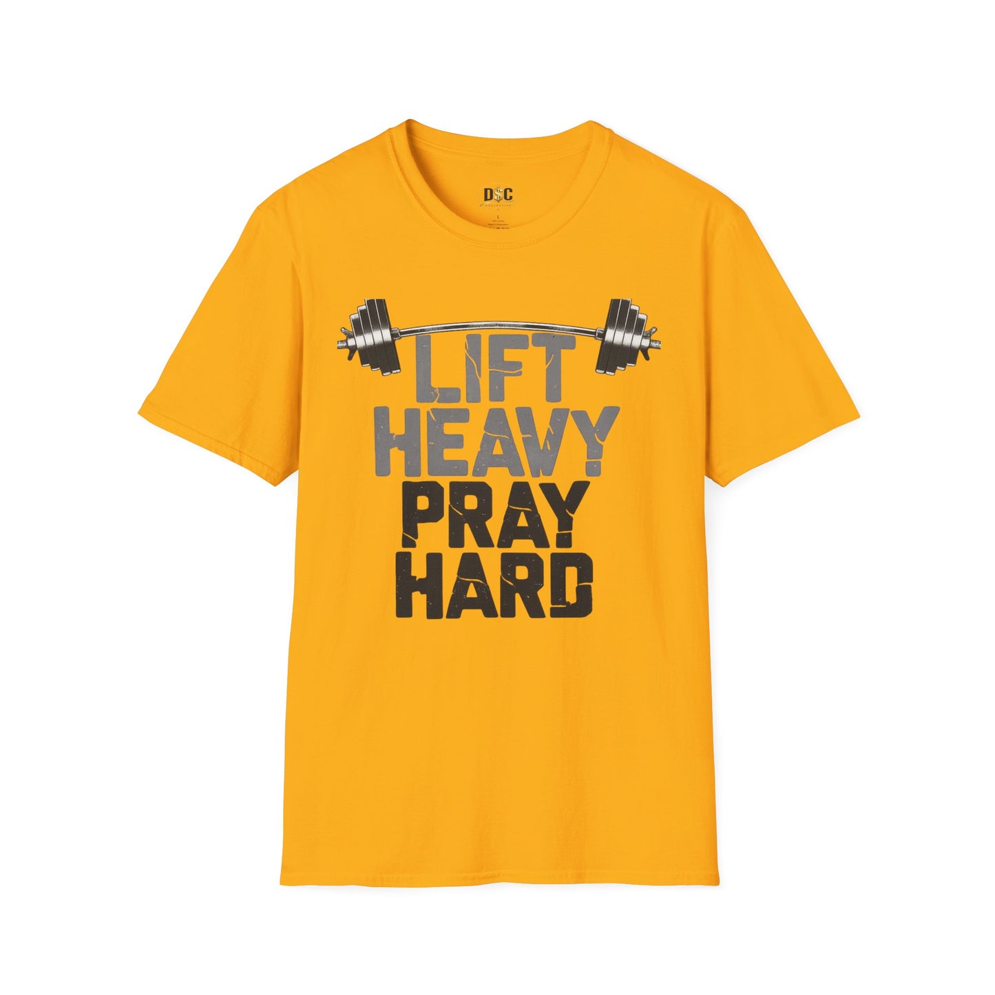 Lift Heavy Pray Hard T-Shirt — Christian Fitness Gym Tee