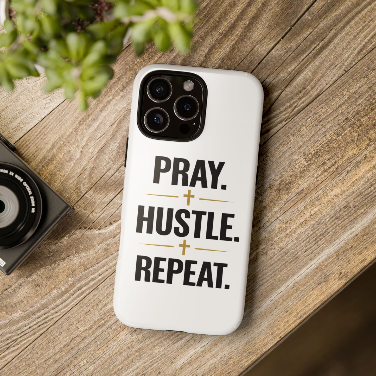 Pray Hustle Repeat Phone Case — Tough Protective Phone Cover