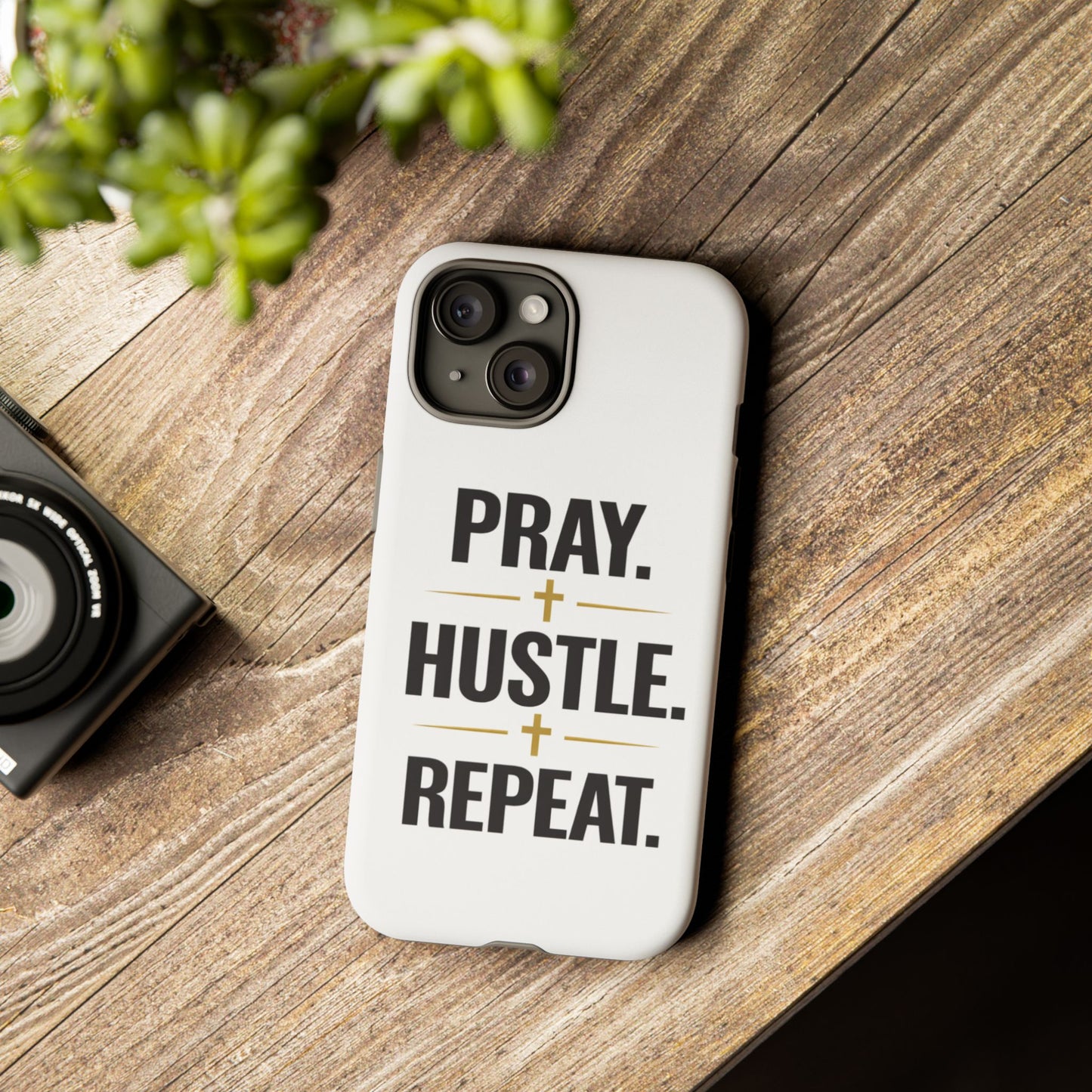 Pray Hustle Repeat Phone Case — Tough Protective Phone Cover