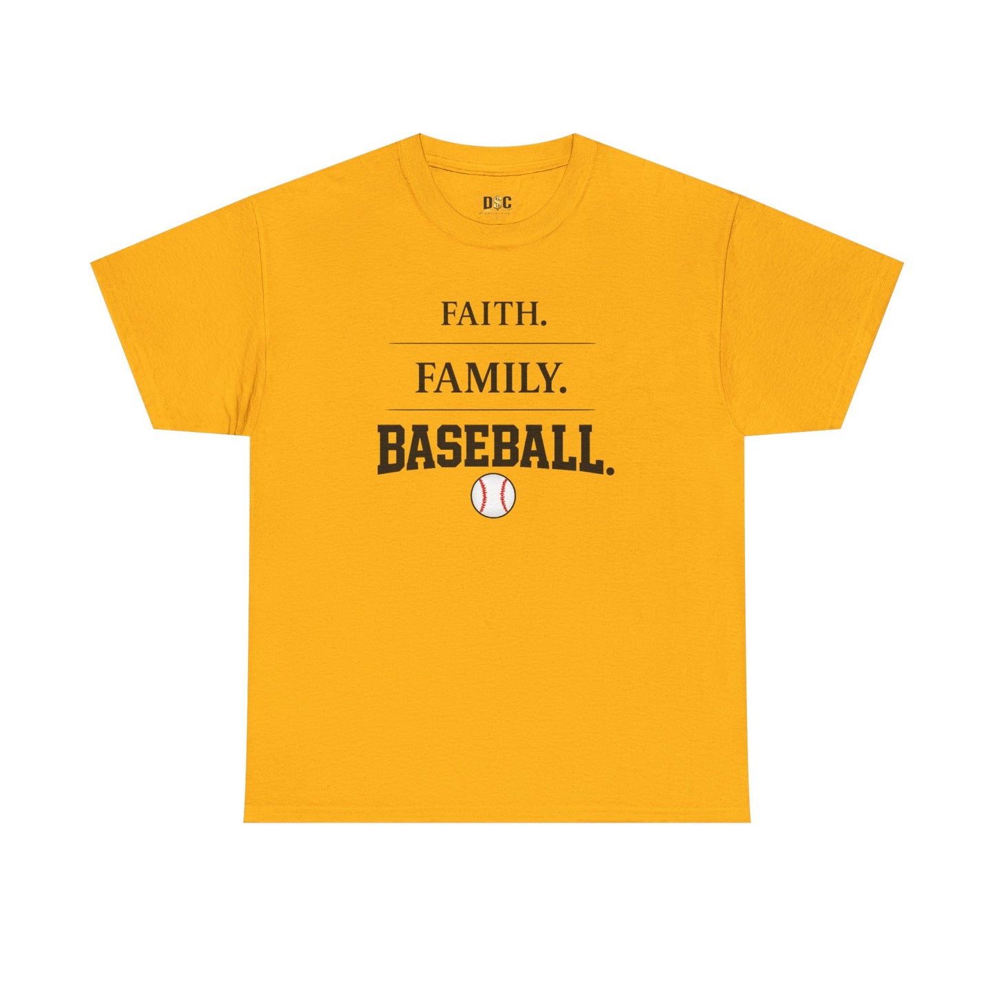 Faith. Family. Baseball. Tee