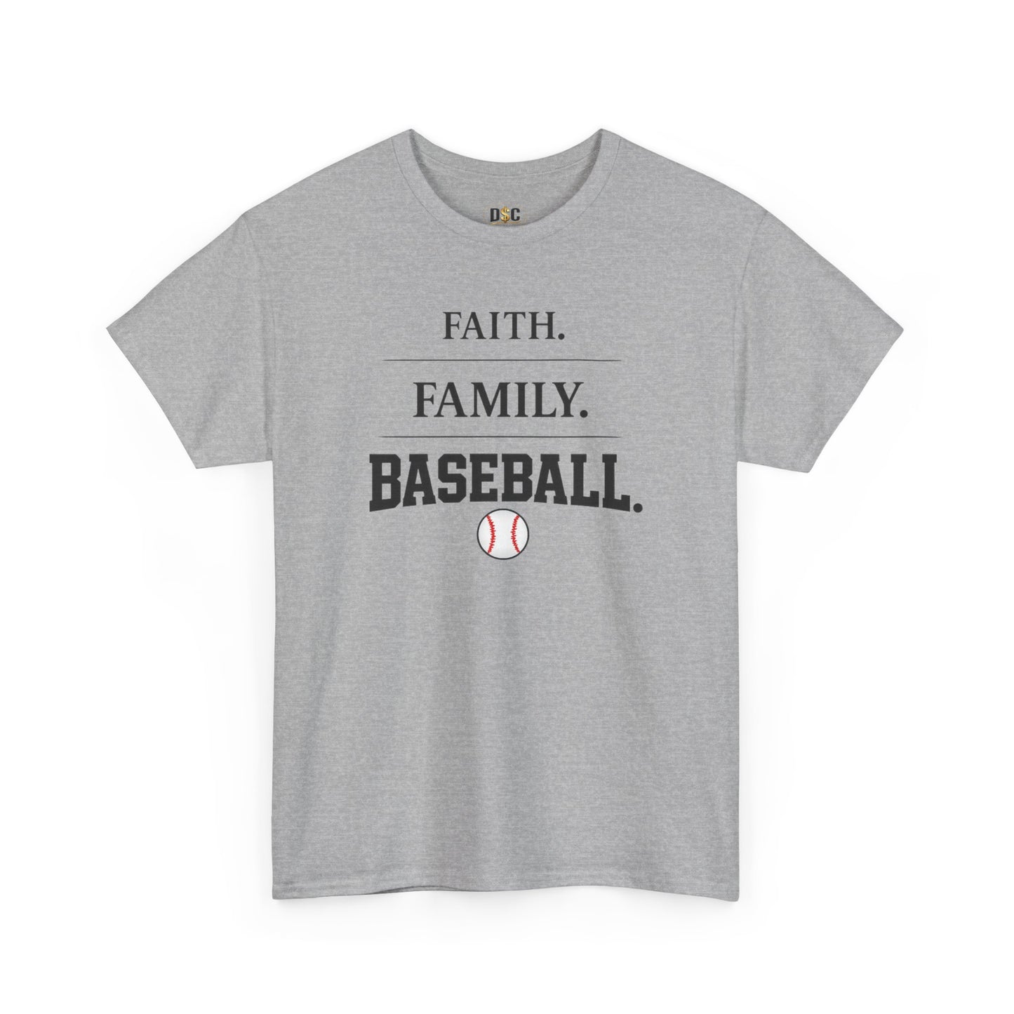 Faith. Family. Baseball. Tee