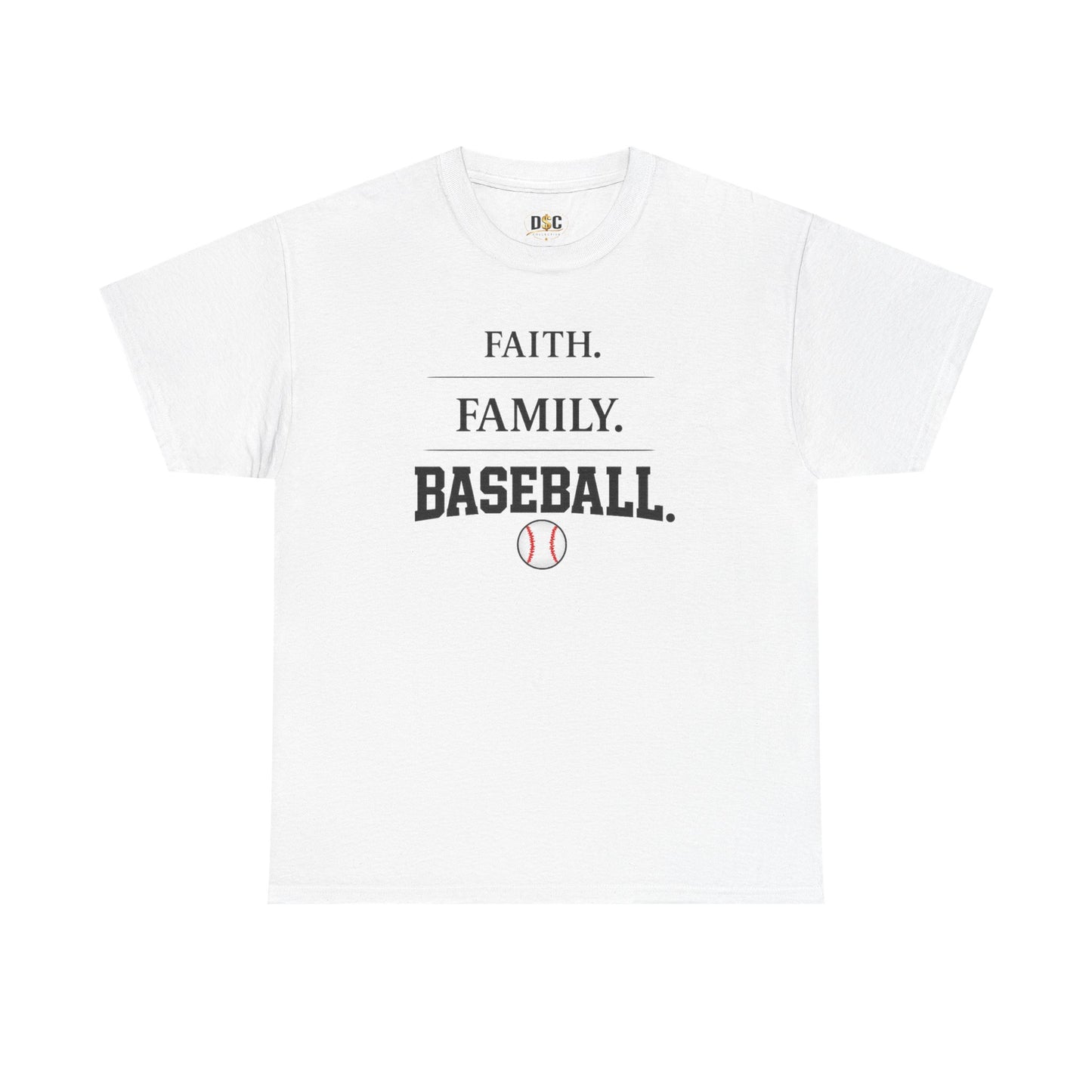 Faith. Family. Baseball. Tee