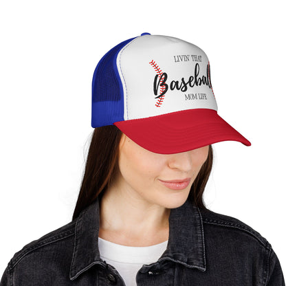 Baseball Mom Life Trucker Cap