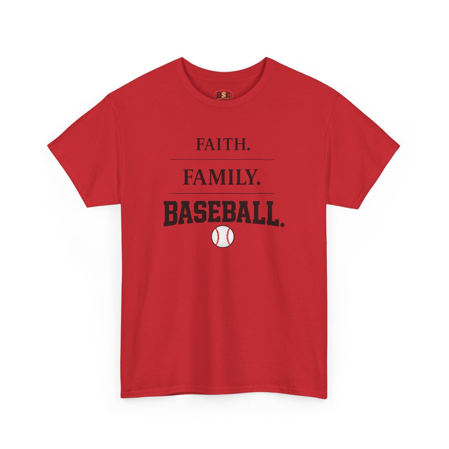 Faith. Family. Baseball. Tee