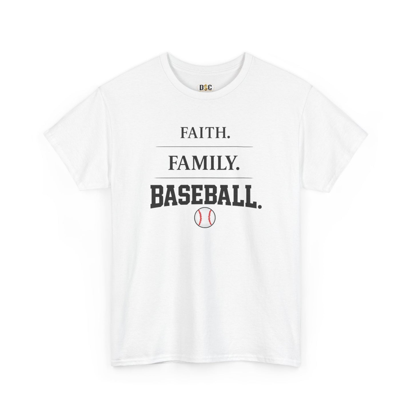 Faith. Family. Baseball. Tee