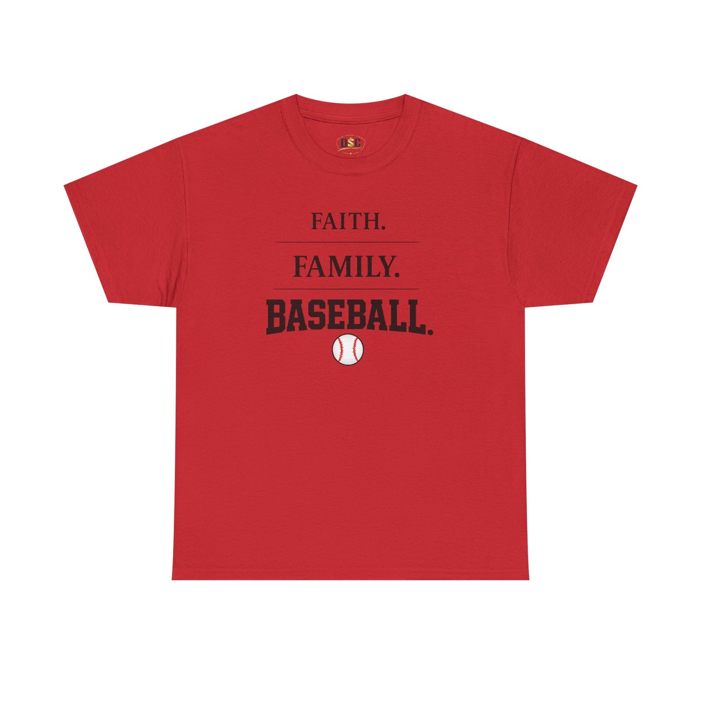 Faith. Family. Baseball. Tee