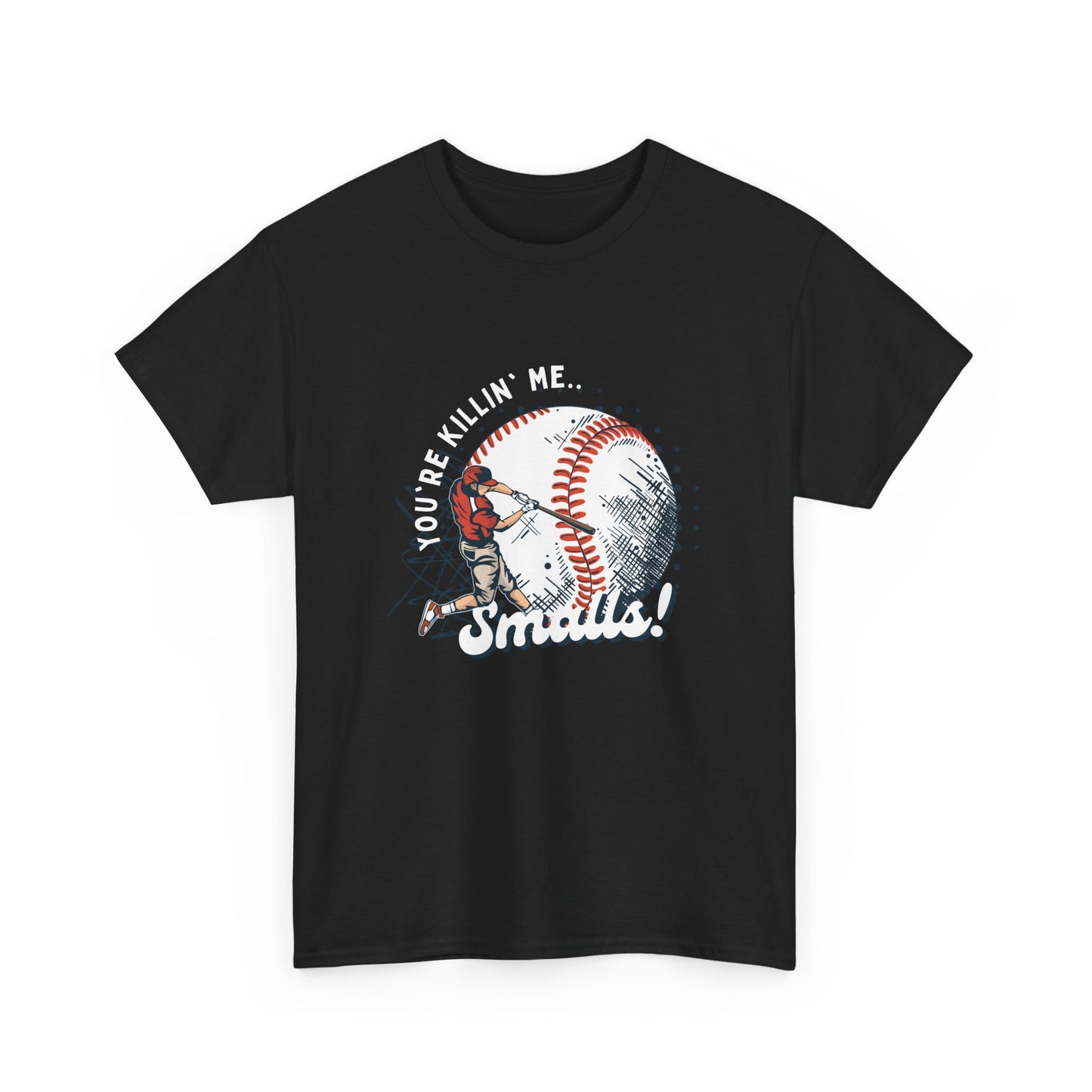 Baseball Smash Tee – 'Smash!' Graphic Soft Cotton Baseball Shirt