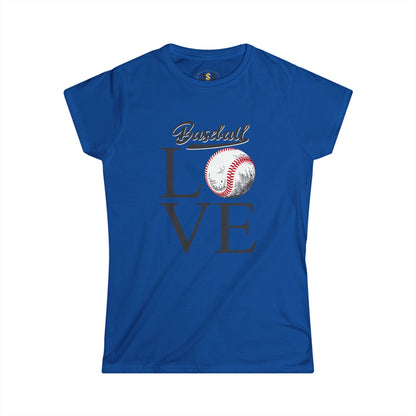 Personalized Baseball Love Tee — Custom Back Name & Number