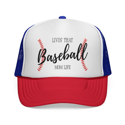 Baseball Mom Life Trucker Cap