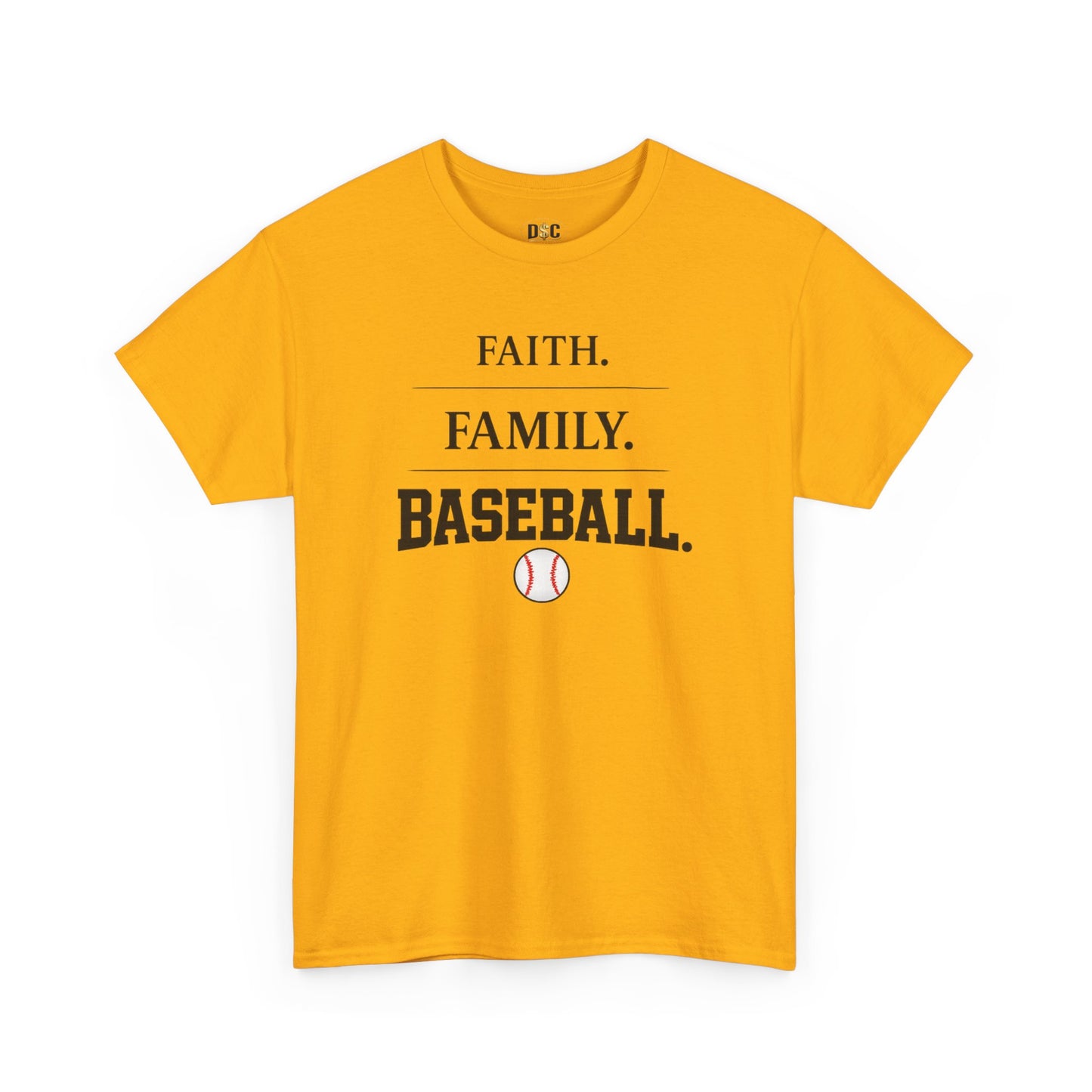 Faith. Family. Baseball. Tee