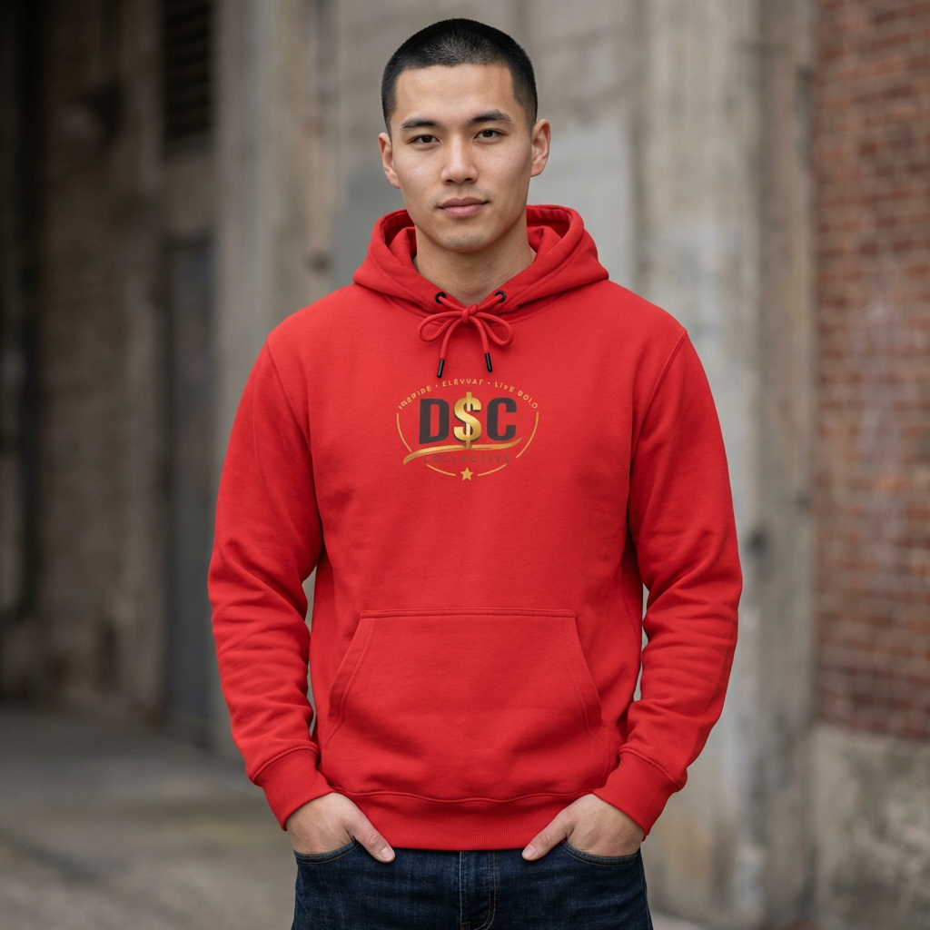Pray. Hustle. Repeat. Fleece Hoodie — Motivational Three-Panel Heavy Pullover