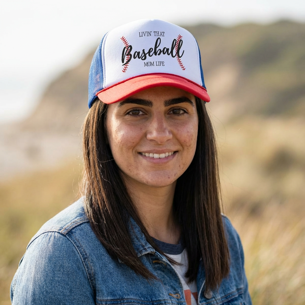 Baseball Mom Life Trucker Cap