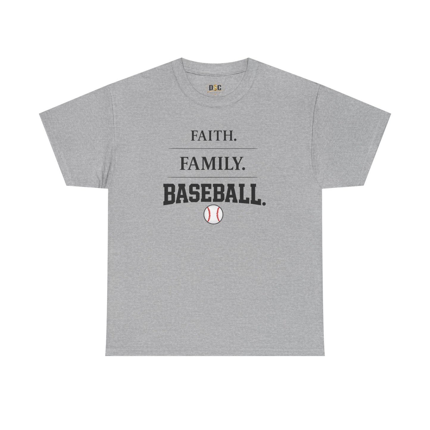 Faith. Family. Baseball. Tee