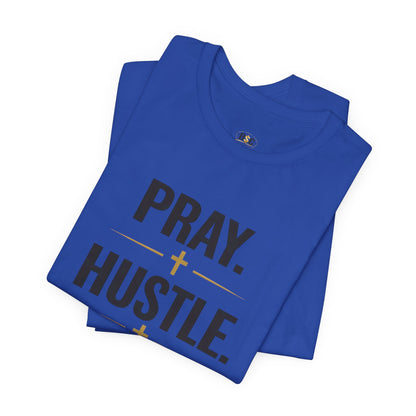 Pray Hustle Repeat T-Shirt – Inspirational Unisex Graphic Tee