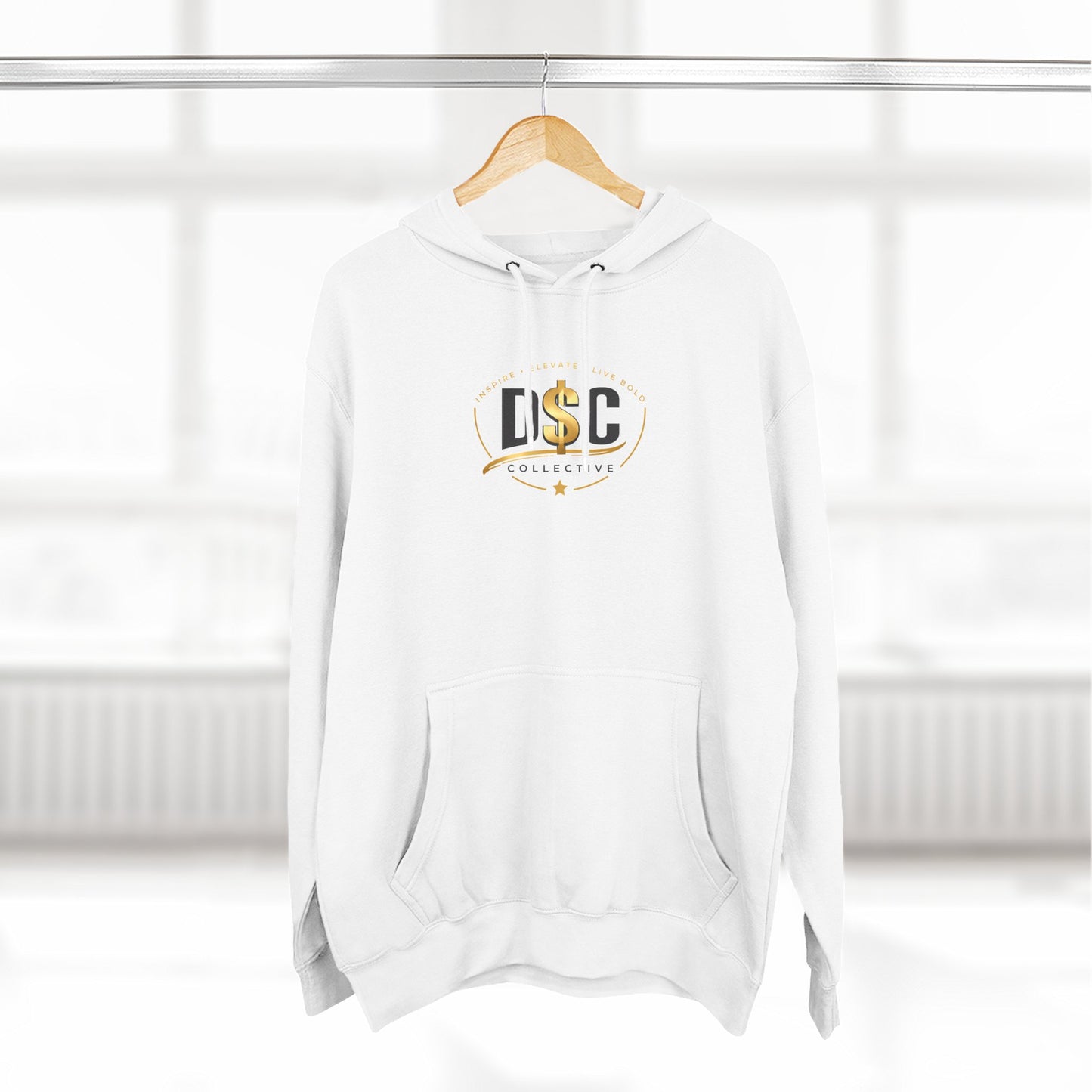 Pray. Hustle. Repeat. Fleece Hoodie — Motivational Three-Panel Heavy Pullover