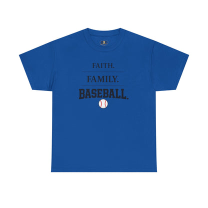 Faith. Family. Baseball. Tee