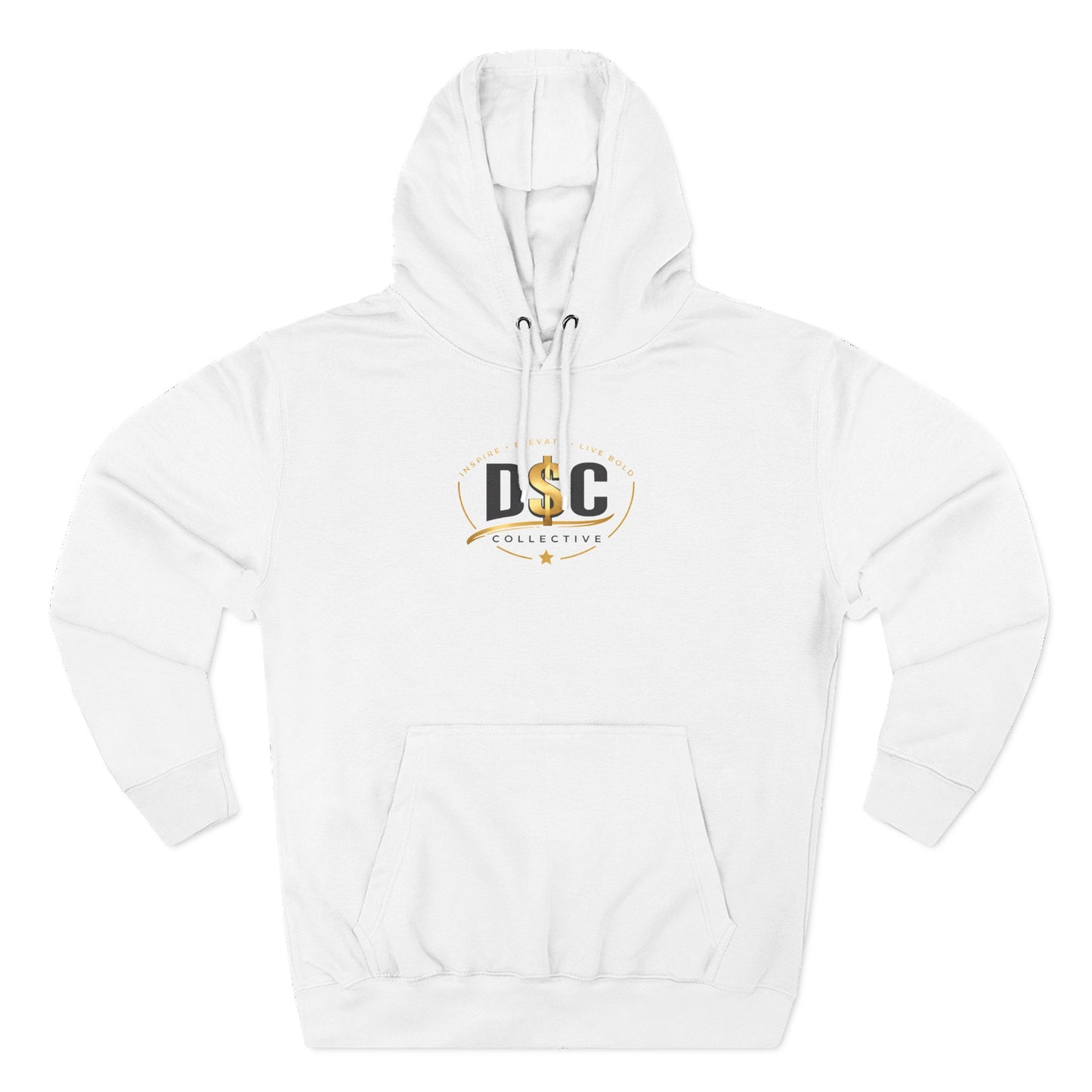 Pray. Hustle. Repeat. Fleece Hoodie — Motivational Three-Panel Heavy Pullover