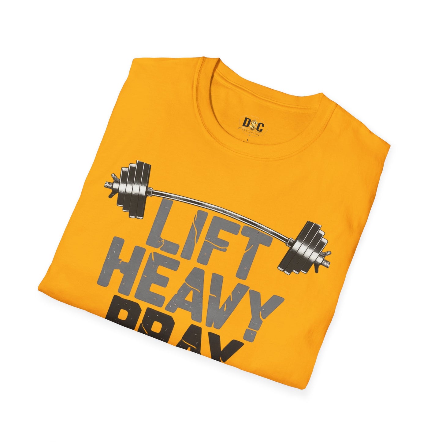 Lift Heavy Pray Hard T-Shirt — Christian Fitness Gym Tee