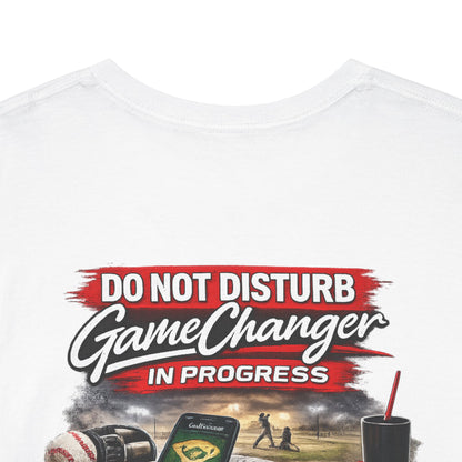 Baseball Dad T-Shirt — 'Dad Who Steps Up to Run GameChanger'