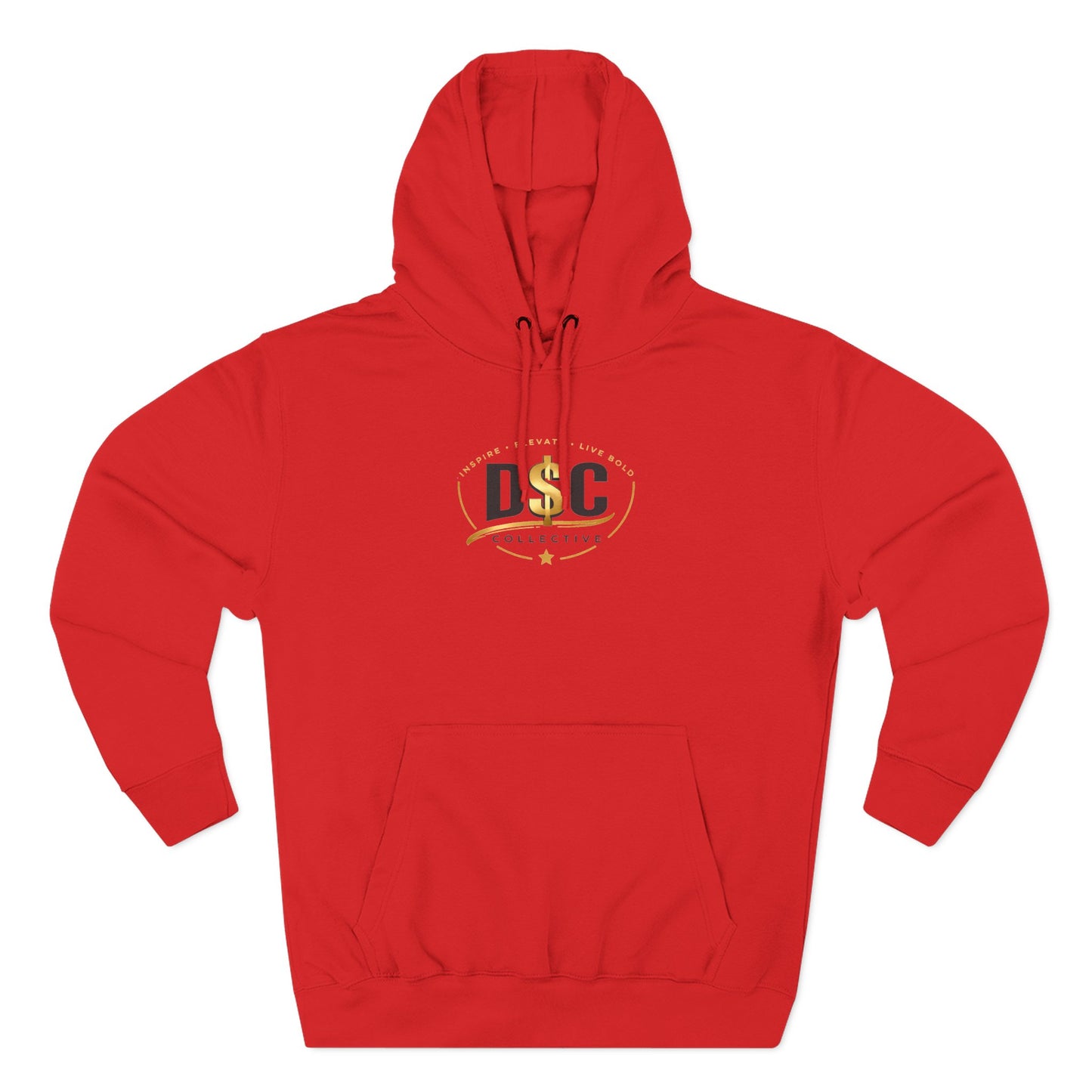 Pray. Hustle. Repeat. Fleece Hoodie — Motivational Three-Panel Heavy Pullover