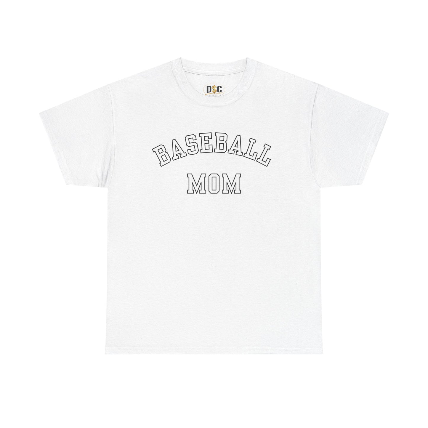 Baseball Mom T-Shirt – Vintage Collegiate Script Tee for Game Day