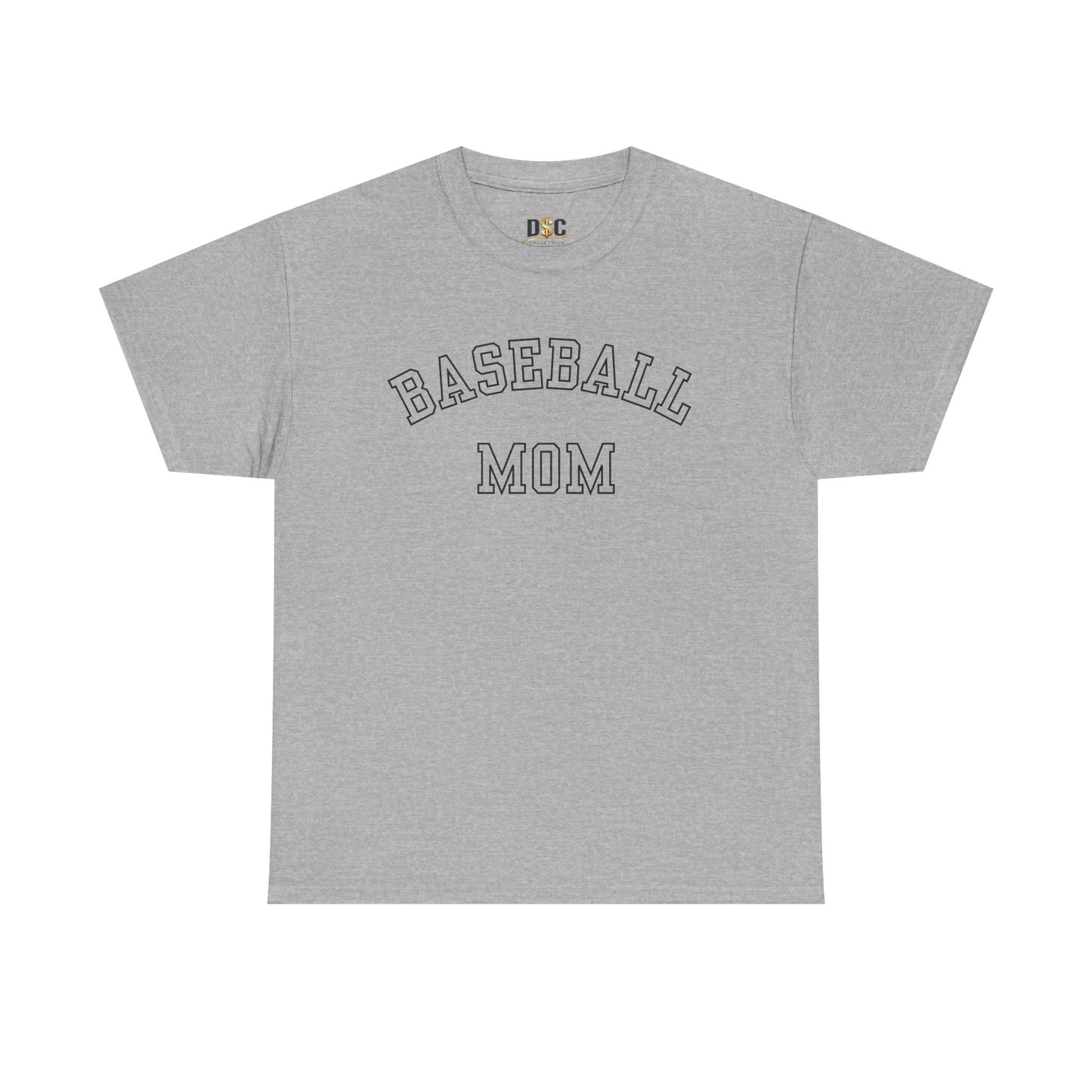 Baseball Mom T-Shirt – Vintage Collegiate Script Tee for Game Day