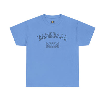 Baseball Mom T-Shirt – Vintage Collegiate Script Tee for Game Day