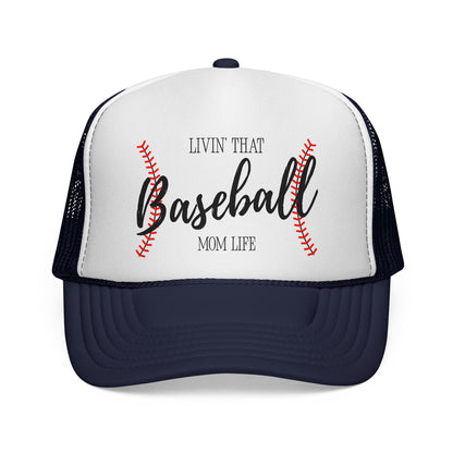 Baseball Mom Life Trucker Cap