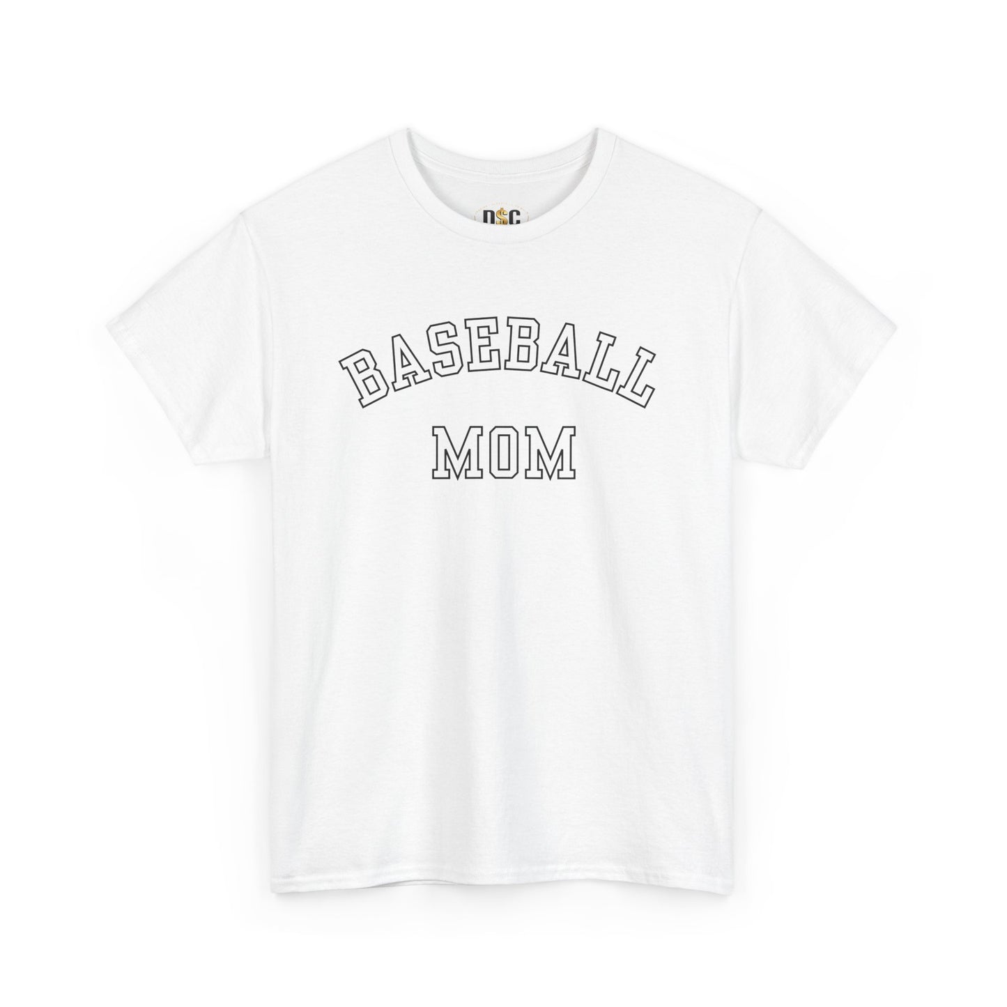 Baseball Mom T-Shirt – Vintage Collegiate Script Tee for Game Day