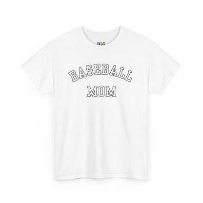 Baseball Mom T-Shirt – Vintage Collegiate Script Tee for Game Day