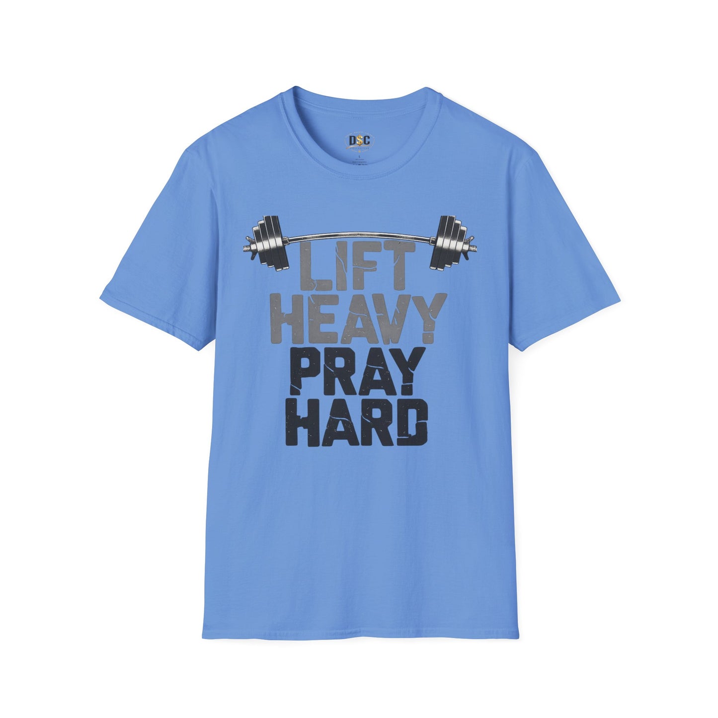 Lift Heavy Pray Hard T-Shirt — Christian Fitness Gym Tee